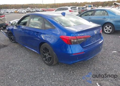 2022 Honda Civic Sport z USA, uszkodzony, nr VIN 2HGFE2F52NH521901